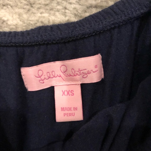 Lilly Pulitzer | Tamiami Top | True Navy | XXS | VGUC - Picture 2 of 2